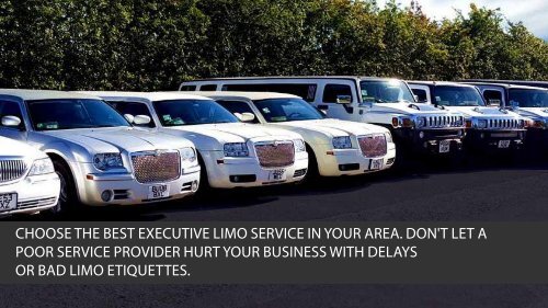 Tips To Make The Most Out of Executive Limo Service