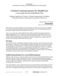 Unified Communications Case Study - South Bend Clinic ... - Mitel