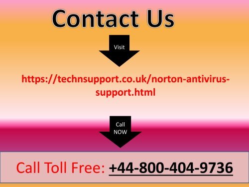 Norton Customer Service Number