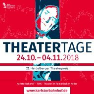 PROGRAMMHEFT HEIDELBERGER THEATERTAGE 2018