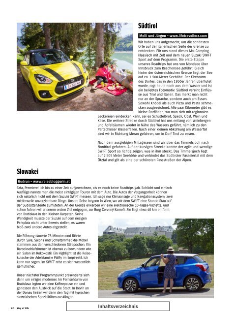 Suzuki Way of Life Magazin Herbst 2018