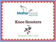 Shop best quality Knee Scooters - Mother Goose Medical Supply, LLC, Syracuse