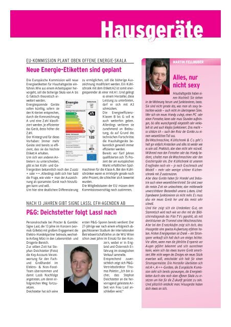 Österreichs Insiderblatt für die Elektrobranche Eine E&W ...