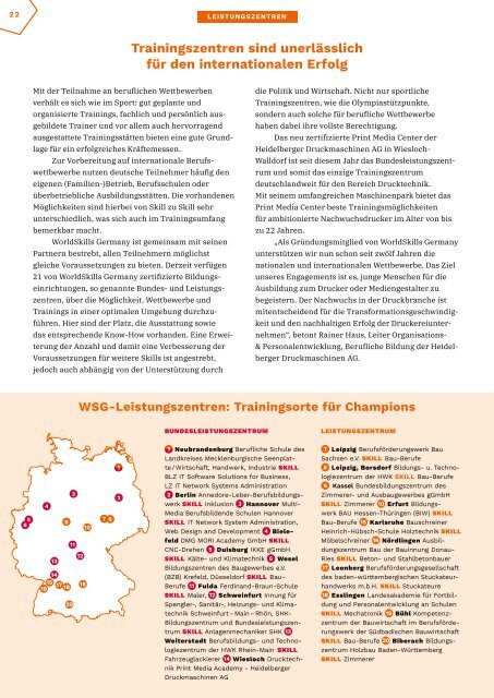 WorldSkills Germany Magazin - Ausgabe 11 - August 2018