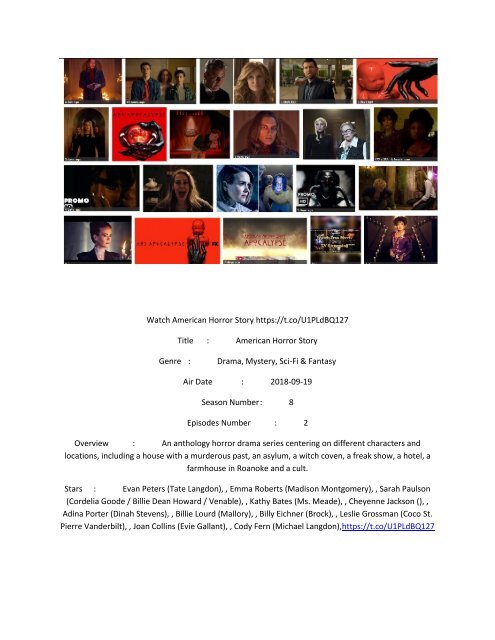 American Horror Story Season 8 Episode 2 Watch Online - 123