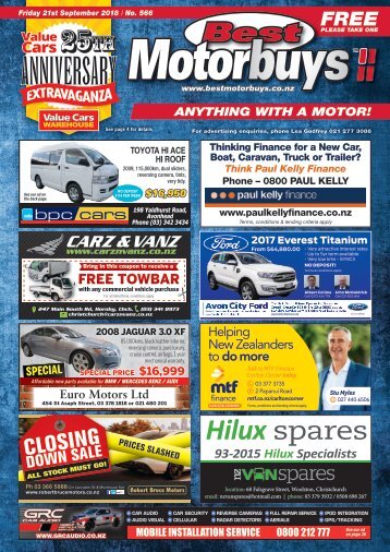 Best Motorbuys: September 21, 2018