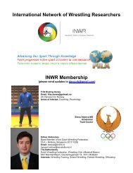 International Network of Wrestling Researchers INWR Membership