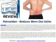 Patroxidan - Restores Flexibility & Mobility