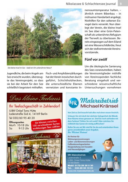 Nikolassee & Schlachtensee Journal Okt/Nov 2018