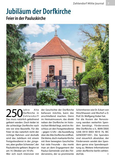 Zehlendorf Mitte Journal Okt/Nov 2018