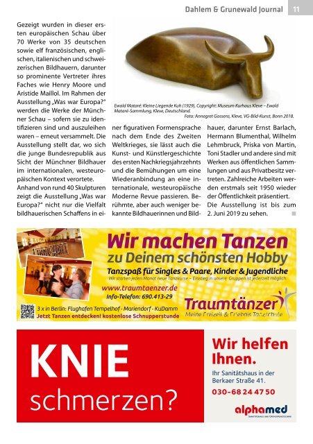 Dahlem & Grunewald Journal Okt/Nov 2018