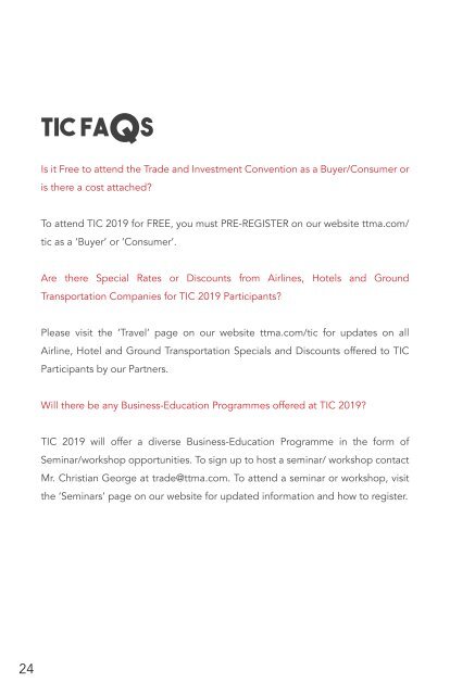 TIC 2019 Information Booklet