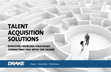 Talent Acquisition Solutions from Drake International