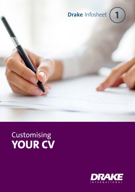 Customising Your CV 