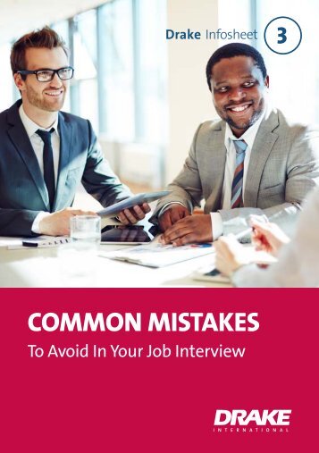 Common Mistakes To Avoid In Your Job Interview UK