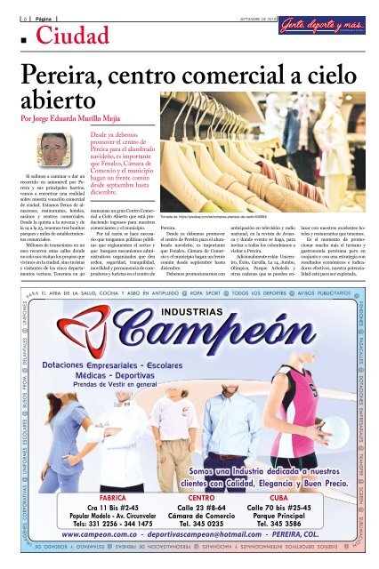 Gente, deporte y mas edicion septiembre