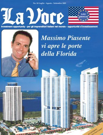 Massimo Piasente vi apre le porte della Florida - Arturo Tridico