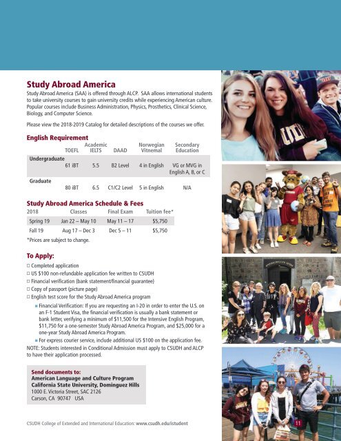 2018 CSUDH International Programs Brochure