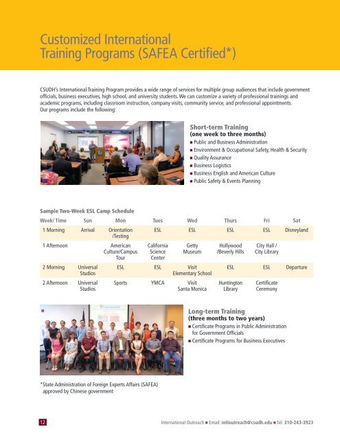 2018 CSUDH International Programs Brochure
