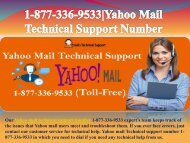 Call Now Yahoo Problem Support Number 1-877-336-9533