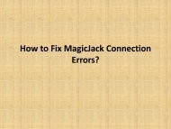How to Fix MagicJack Connection Errors?