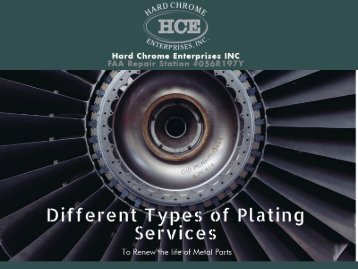 Benefits of plating Services | Hard Chrome Enterprises INC