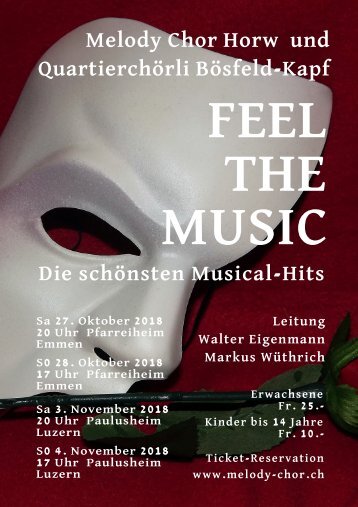 Musical-Konzert - Programmheft 8 Seiten (W.Eigenmann)