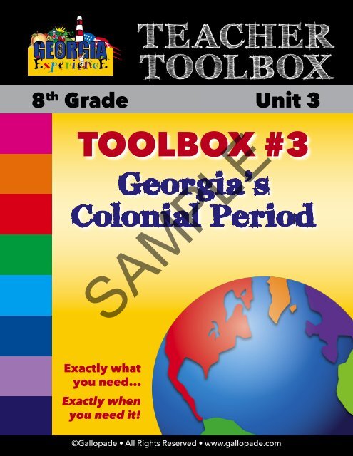 GA 8th Grade Toolbox #3