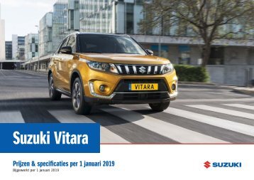 SuzukiV itara specificatieprijslijst