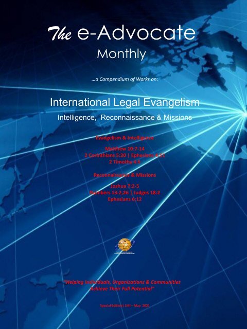 International Legal Evangelism: Intelligence, Reconnaissance & Missions