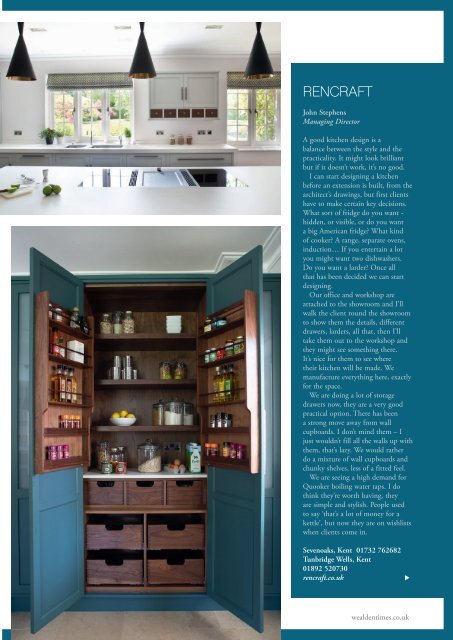 Wealden Times | WT200 | October 2018 | Kitchen & Bathroom supplement inside