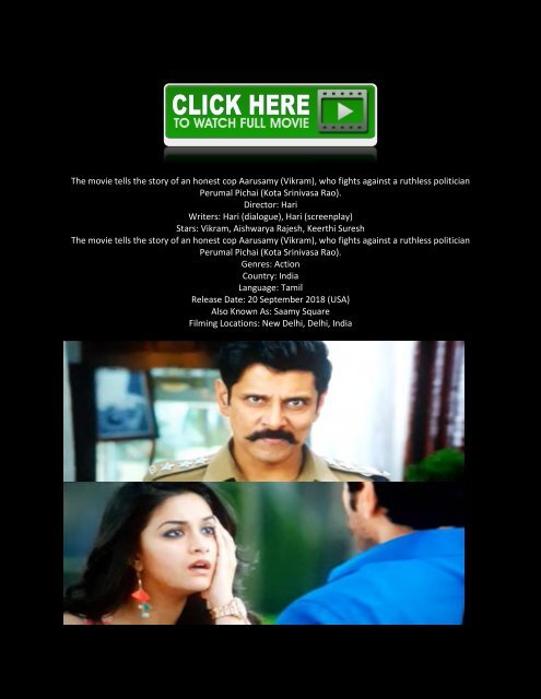 Saamy Tamil Full Movie 1080p Hd Adobe Acrobat 9 Professional ...