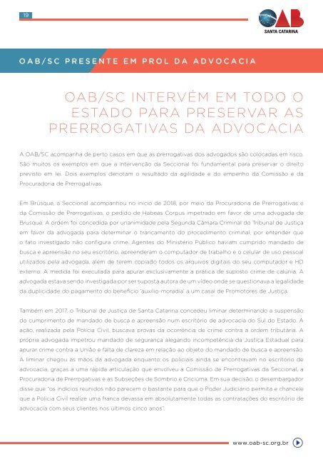 Revista OAB SC Presente