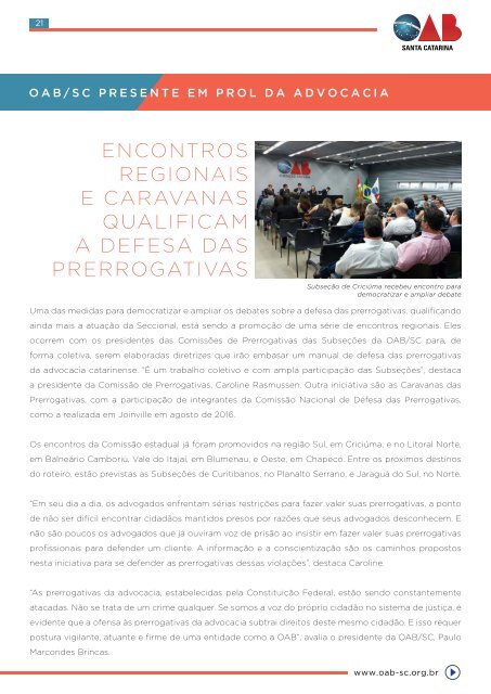 Revista OAB SC Presente