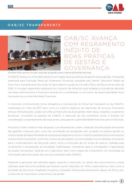 Revista OAB SC Presente