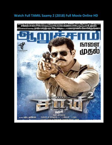 [Saamy² 2018] Saamy 2 Full Movie Free Download In TAMIL Hd