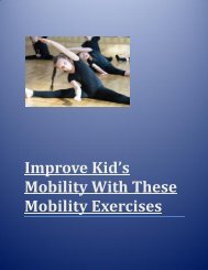 Improve Kids mobility with these mobility exercises
