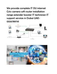 Wifi Cctv DU internet network cabling technician in Al furajn Dubai