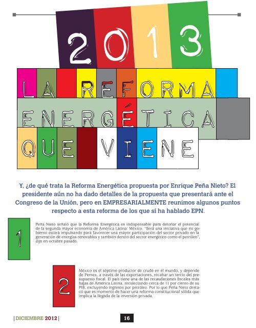 EMPRESARIALMENTE DICIEMBRE 2012