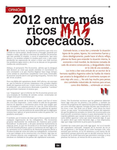 EMPRESARIALMENTE DICIEMBRE 2012