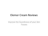Elemor Cream : make your face better