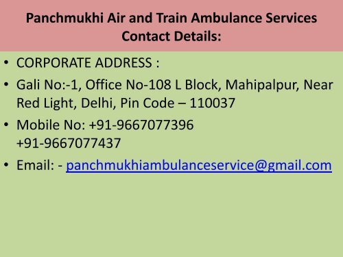 Full Medical Support Air Ambulance Service in Dimapur