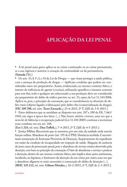 #Coletânea Temática de Jurisprudência - Direito Penal e Processual Penal (2016)