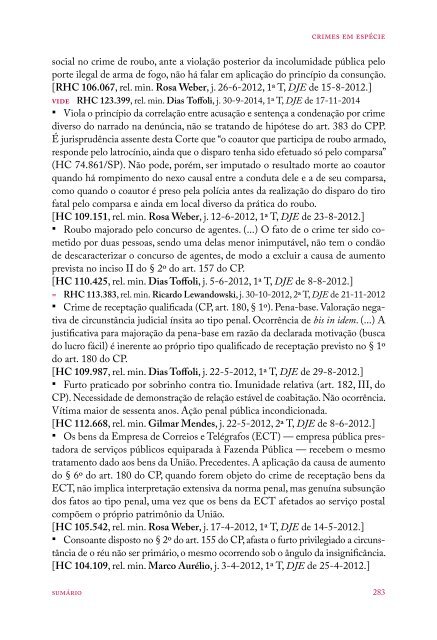 #Coletânea Temática de Jurisprudência - Direito Penal e Processual Penal (2016)