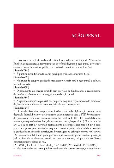 #Coletânea Temática de Jurisprudência - Direito Penal e Processual Penal (2016)