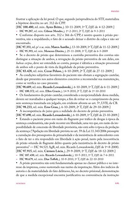 #Coletânea Temática de Jurisprudência - Direito Penal e Processual Penal (2016)