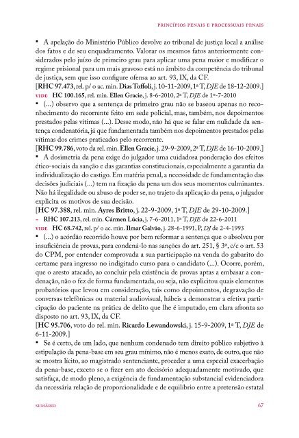 #Coletânea Temática de Jurisprudência - Direito Penal e Processual Penal (2016)