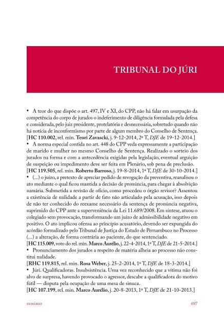 #Coletânea Temática de Jurisprudência - Direito Penal e Processual Penal (2016)