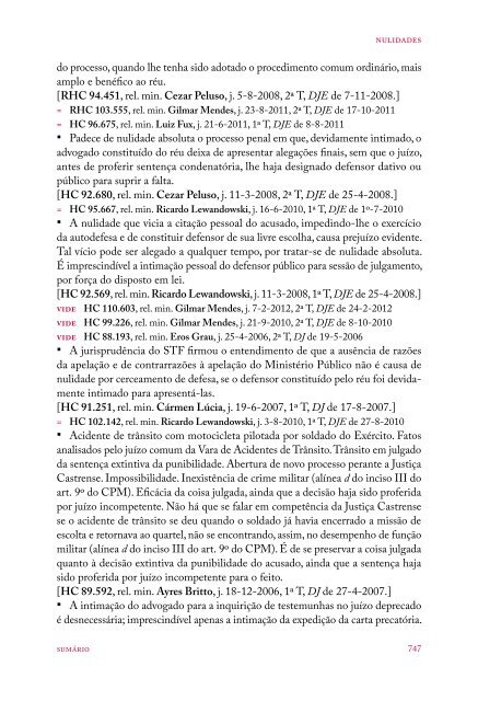 #Coletânea Temática de Jurisprudência - Direito Penal e Processual Penal (2016)