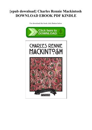 {epub download} Charles Rennie Mackintosh DOWNLOAD EBOOK PDF KINDLE